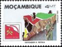 Map of Mozambique, soldier