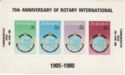 75th Anniversary of Rotary International 1905-1980