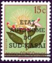 Protea argyrea overprinted "... SUD-KASAÏ"
