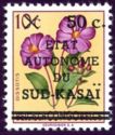 Dissotis sp. surcharged, overprinted "... SUD-KASAÏ"