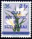 Vellozia aequatorialis surcharged overprinted "...SUD-KASAÏ"