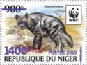 Striped Hyaena (Hyaena hyaena) - Brilliant Purple Overprint