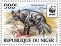 Striped Hyaena (Hyaena hyaena) - Silvered Overprint