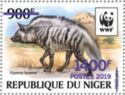 Striped Hyaena (Hyaena hyaena) - Brilliant Purple Overprint