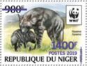 Striped Hyaena (Hyaena hyaena) - Brilliant Purple Overprint