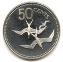 50 Cents (Avifauna of Belize - Frigate Birds - Silver)