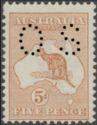 Kangaroo and Map, Perforated OS