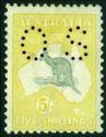 Kangaroo and Map, Perforated OS