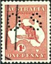 Kangaroo and Map, Perforated OS