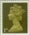Queen Elizabeth II - 1d Predecimal Machin