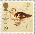 Stamp:-Muscovy-Duck-(Cairina-moschata)-(United-Kingdom-of-Great-Britain--amp--Northern-Ireland)