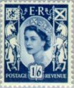 Queen Elizabeth II - Scotland 1'6 Wilding Portrait