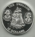 10 Dollars (Sailing ship "Swallow")