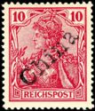 overprint on "Germania"