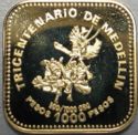 1,000 Pesos (Tricentennial - City of Medellín)
