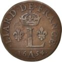 1 Liard (Louis XIV - A - Paris)