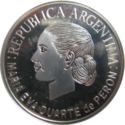 1 Peso (50th Death anniversary of First Lady Eva Duarte de Perón)