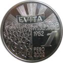 1 Peso (50th Death anniversary of First Lady Eva Duarte de Perón)
