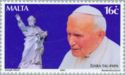 Pope John Paul II and Statue of St. Paul