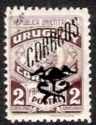 Overprint in black "CORREOS" and postal emblem