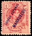 Stamps of spain, Overprinted