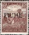 Hungarian Reaper stamp overprinted FIUME