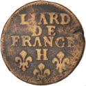 1 Liard (Louis XIV - H - La Rochelle)