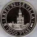 2,000 Pesetas (Seville Expo '92)
