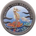 1 Dollar (Marine - Life Protection, Sea Horse & Lion Fish)