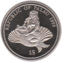 1 Dollar (Marine - Life Protection, Sea Horse & Lion Fish)