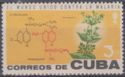 Chemist’s structural formulas for quinine, cinchona plant