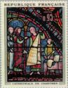 "Fur traders" stained glass of Chartres Cathedral