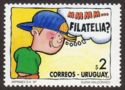Boy thinking in Philately