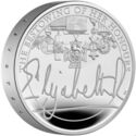 5 Pounds (The Queen's Reign Honours and Investitures - Silver Piedfort)