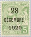 Prince Albert I (1848-1922); allegorical figure overprint