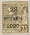 Prince Albert I (1848-1922); allegorical figure overprint