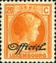 Grand Duchess Charlotte facing Right (20c Official - orange)