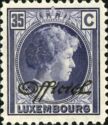 Grand Duchess Charlotte facing Right (35c Official - violet)