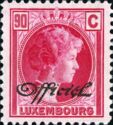 Grand Duchess Charlotte facing Right (90c Official - rose)