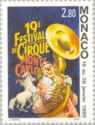 Clown with Sousaphone, Horses