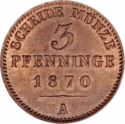 3 Pfennig (1/120 Thaler - A, B or C)
