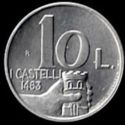 10 Lire (Castles 1463)