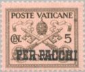Papal Coat of Arms overprinted