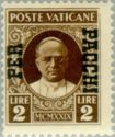 Pope Pius XI overprinted
