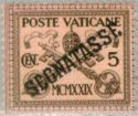Papal Coat of Arms overprinted