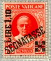 Pope Pius XI overprinted and surcharged