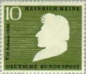 Head silhouette of Heinrich Heine