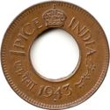1 Pice (Small legend - round crown)
