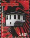 House in Prizren, Albanian flag