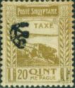 Fortress at Shkodër, with Post Horn Overprinted in Black